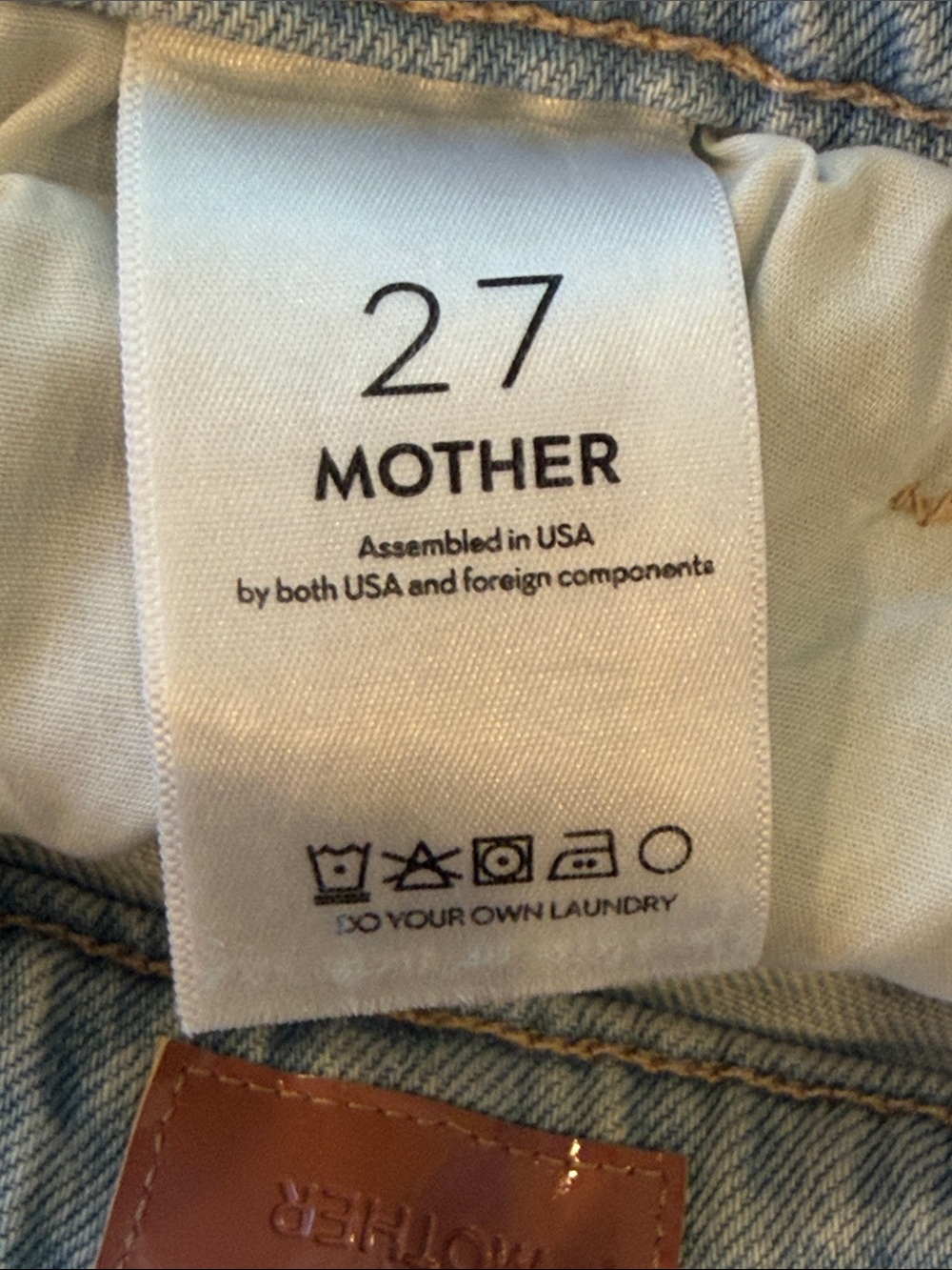 Mother Lil Husler Roller Skimp Fray Jeans in Bring The Cooler Size 27P NWT - Picture 11 of 14